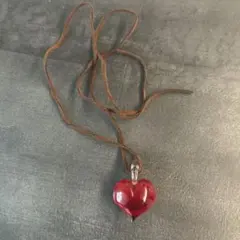 あ*か様 【新品】ベネチアンガラス　ハート　ペンダント　ネックレス