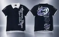 ヒョウ柄 英字 ポロシャツ 黒 お兄系 Archive 平成 y2k swag 平成】 00s ギャル男 お兄系 y2k ポロシャツ 英字 グラフィック 黒