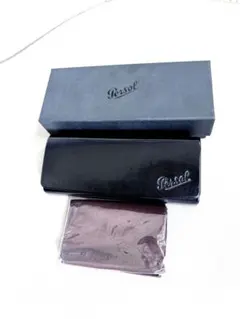 【美品】Persol ペルソール メガネケース 外箱 クロス 3点セット