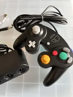 【美品】【Nintendo純正】ゲームキューブコントローラー&接続タップ