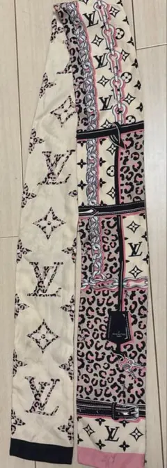 ルイ・ヴィトン 】カレ・レオパード/モノグラムベルト・チェーン柄大判