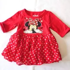 ミニー チュニック 長袖 トップス 90(小さめ)