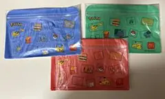 即購入⭕️マクドナルド 福袋　ポケモン ジッパーバッグ 3種セットのサムネイル