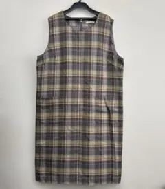 Rose Tiara チェック柄ノースリーブワンピース サイズ46