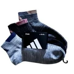 adidas アディダス ソックス 3足組 23-25cm メンズ レディース