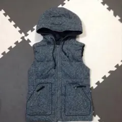 plst プラステ ダウン ベスト リバーシブル ブラック系 黒 M