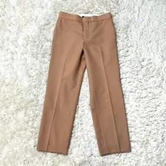 美品✨ Drawer ドゥロワー ウールギャバベーシックパンツ スラックス 34