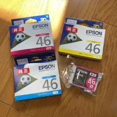 EPSON ICM46 ICY46 ICC46 サッカーボール 純正 4個セットのサムネイル
