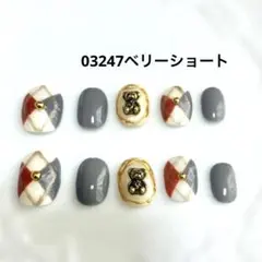チェックゴールドベアー秋冬❁⃘*.゜n121