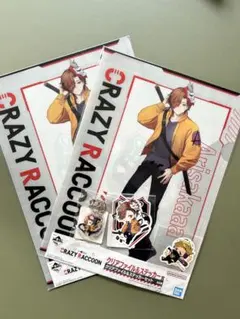 Crazy Raccoon ありさか クリアファイル ステッカーセットのサムネイル