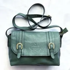 【美品】Dakota ダコタ キューブ ショルダーバッグ エメラルドグリーン 緑