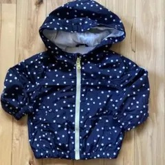 80㎝　ZARA Baby ジャンバー　上着　シャカシャカ　水玉　フード