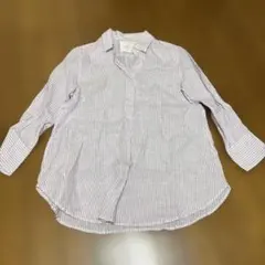 23区 ×LIBECO リベコ リネン100% スキッパーシャツ ストライプのサムネイル
