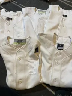 ミズノ 練習着 ホワイト 130 5着セット