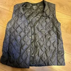 黒 M キルティングベスト