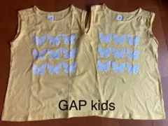 双子コーデGAP kids 変身スパンコールタンクトップ  バタフライXL
