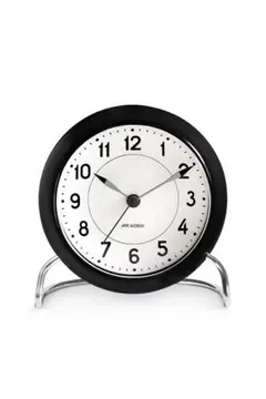 ARNE JACOBSEN 置時計 ブラック】 約15cm 箱付き - メルカリ