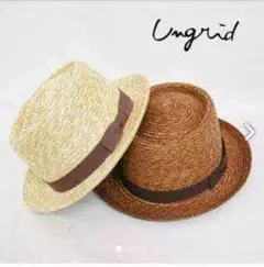Ungrid 麦わら帽子 カンカン帽 ストローハット ハット