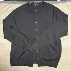 UNIQLOブラック 長袖 カーディガン
