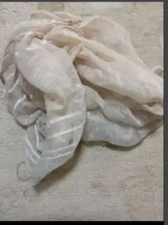 【値下げ】クリーム色 ストライプ ストール