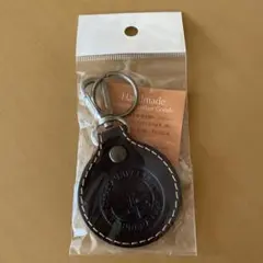 【新品未開封】京都大学　限定　ハンドメイド 本革 円形キーホルダー