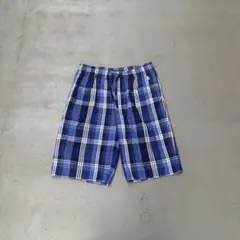 00s POLO Ralph Lauren チェックパンツ　ハーフパンツ　ロゴ