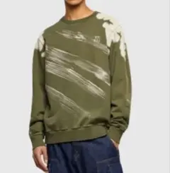 DIESEL ディーゼル スウェット トレーナー カーキー Sサイズ