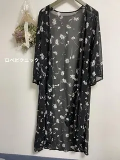 ロペピクニック　花柄シースルー　 ガウン　サイズ38