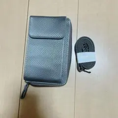 ★スマホポーチ スマホショルダー 長財布 レディース メンズ (gray)