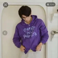 common gull products. パーカー　パープル　S