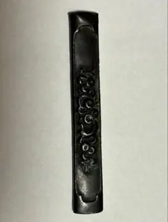 時代物 鉄地 金象嵌 唐草文様 小柄 刀装具 拵え 骨董 時代物 刀装具
