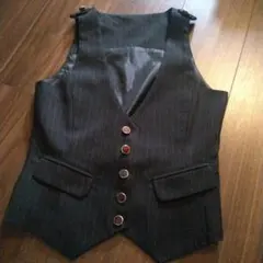 トップス　ベスト　スーツ　ストライプ