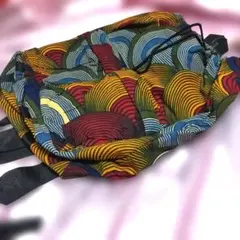 MALAIKA　アフリカンプリントリュック　新品未使用タグ付きのサムネイル