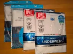 メンズ夏用肌シャツM　4枚組