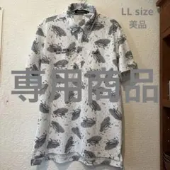 成龍様専用　　ルコックスポルティフ　XLsize総柄ゴルフポロシャツ