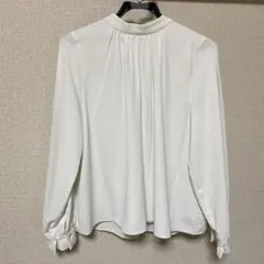 SOEJU (ソージュ) スタンドカラータックブラウス Mサイズ ホワイト