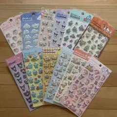 ダイソー　ぷくっとシール　サンリオキャラクター　12枚セット