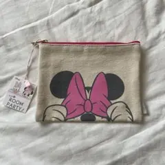 NEW disney ミニーマウス キャンバスポーチ