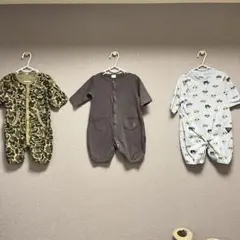 ベビー服まとめ売り2wayオール 50-70cm 3点セット