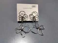 フラワーデザイン ワイヤーイヤリング