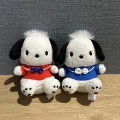 ポチャッコ　リボンセーラーマスコット　ブルー　レッド　2点セット