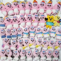 ぱんちゅうさぎ　 マスコット ぬいぐるみ　まとめ売り　46点セット