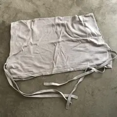 無印良品　シルク　枕カバー　グレー