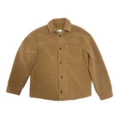 美品　ZARA ブラウン フリースジャケット 胸ポケット付き　ユニセックス