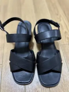 サンダル　黒色　センス　オブ　プレイス　サンダル　23cmのサムネイル