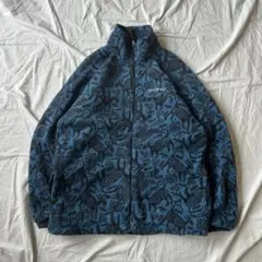 90's vintage mont-bell 総柄　フリースジャケット Mサイズ