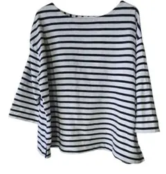 studio clip5分袖 ボーダートップス