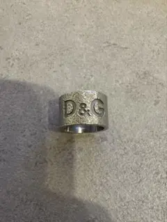 D&G ロゴ リング シルバーカラー