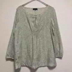 フラジール ギャザーチュニック カットソーブラウス 上品 綺麗 ゆったり Mのサムネイル