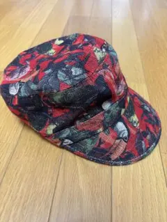 CA4LA ワークキャップ 鳥柄 レッド